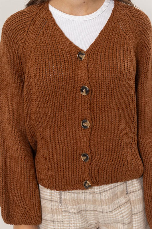 Adara Button Cardigan-Cardigans-Vixen Collection, Day Spa and Women's Boutique Located in Seattle, Washington