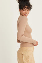 Daphne Mock Neck-Sweaters-Vixen Collection, Day Spa and Women's Boutique Located in Seattle, Washington