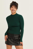 Daphne Mock Neck-Sweaters-Vixen Collection, Day Spa and Women's Boutique Located in Seattle, Washington