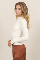 Daphne Mock Neck-Sweaters-Vixen Collection, Day Spa and Women's Boutique Located in Seattle, Washington