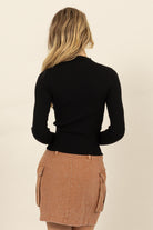 Daphne Mock Neck-Sweaters-Vixen Collection, Day Spa and Women's Boutique Located in Seattle, Washington