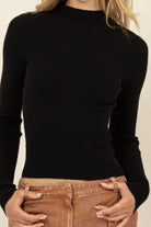 Daphne Mock Neck-Sweaters-Vixen Collection, Day Spa and Women's Boutique Located in Seattle, Washington