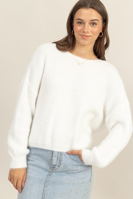 Pearl Twist Sweater-Sweaters-Vixen Collection, Day Spa and Women's Boutique Located in Seattle, Washington