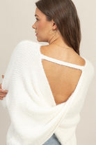 Pearl Twist Sweater-Sweaters-Vixen Collection, Day Spa and Women's Boutique Located in Seattle, Washington