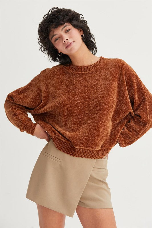 Drea Chenille Sweater-Sweaters-Vixen Collection, Day Spa and Women's Boutique Located in Seattle, Washington