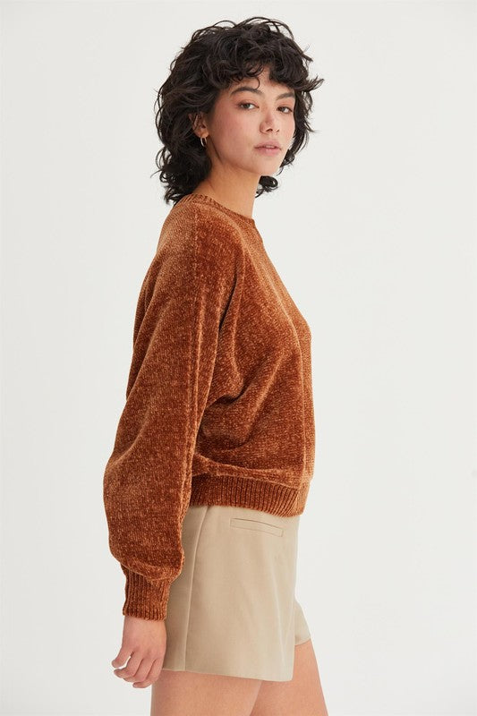 Drea Chenille Sweater-Sweaters-Vixen Collection, Day Spa and Women's Boutique Located in Seattle, Washington