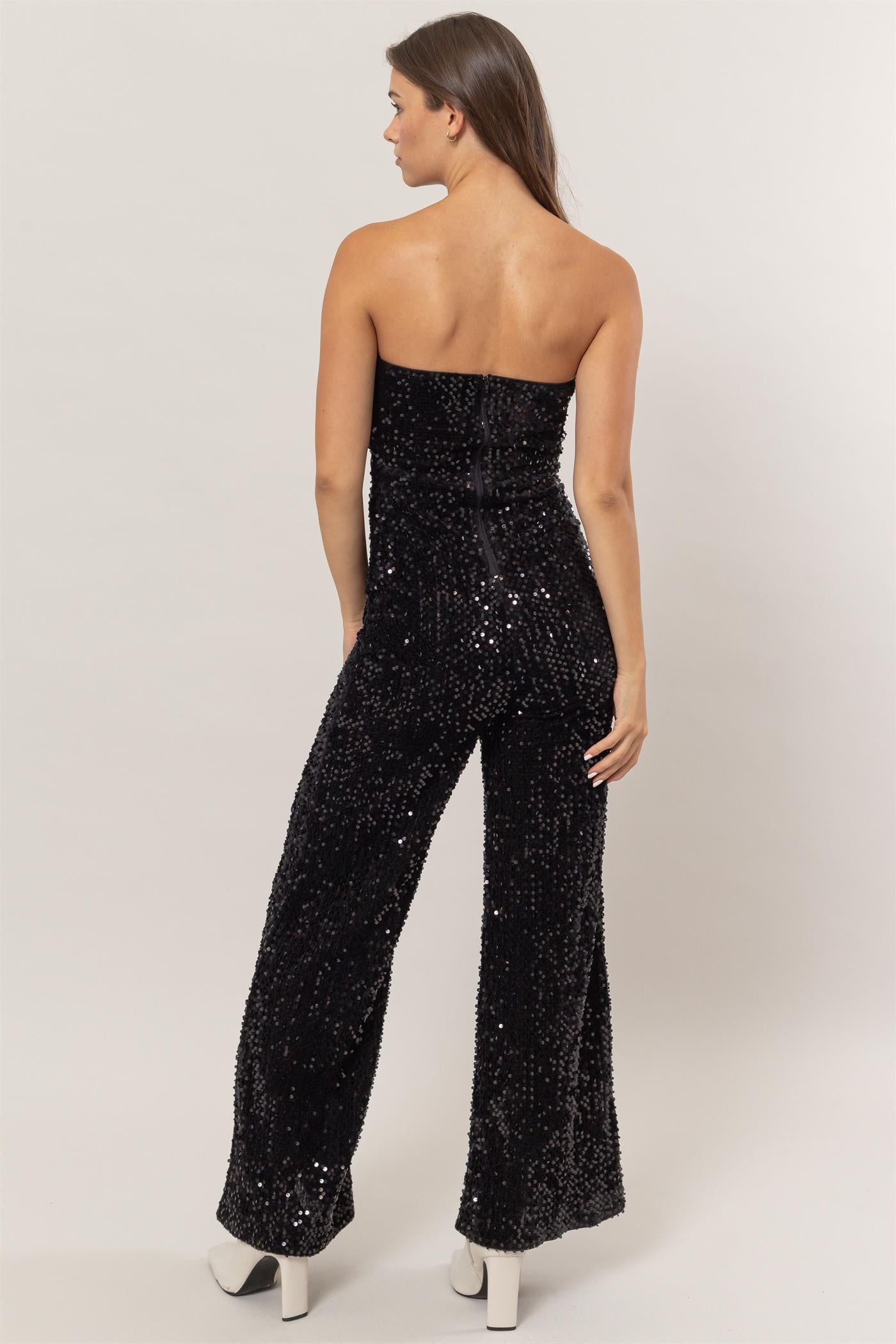 Leila Strapless Jumpsuit-Jumpsuits-Vixen Collection, Day Spa and Women's Boutique Located in Seattle, Washington