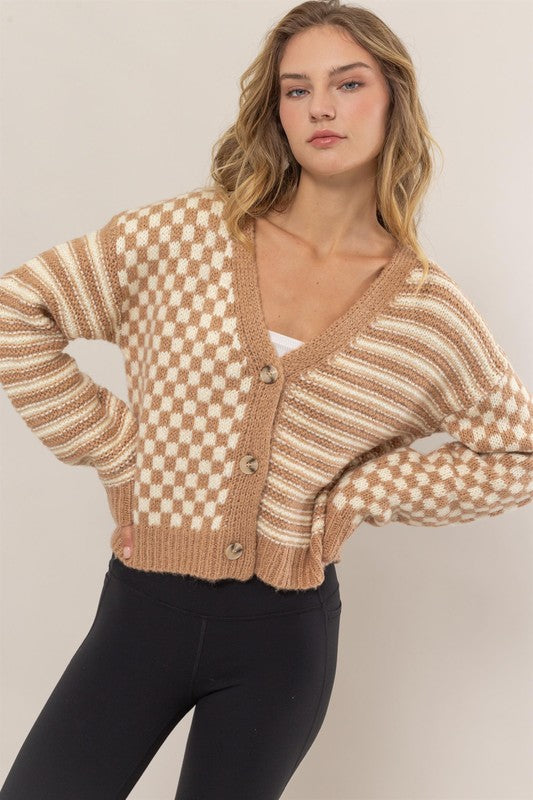 Sweet Side Button Down Cardigan-Sweaters-Vixen Collection, Day Spa and Women's Boutique Located in Seattle, Washington