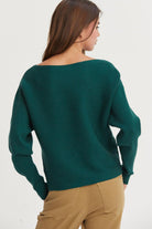 Moana Boat Neck Sweater-Sweaters-Vixen Collection, Day Spa and Women's Boutique Located in Seattle, Washington