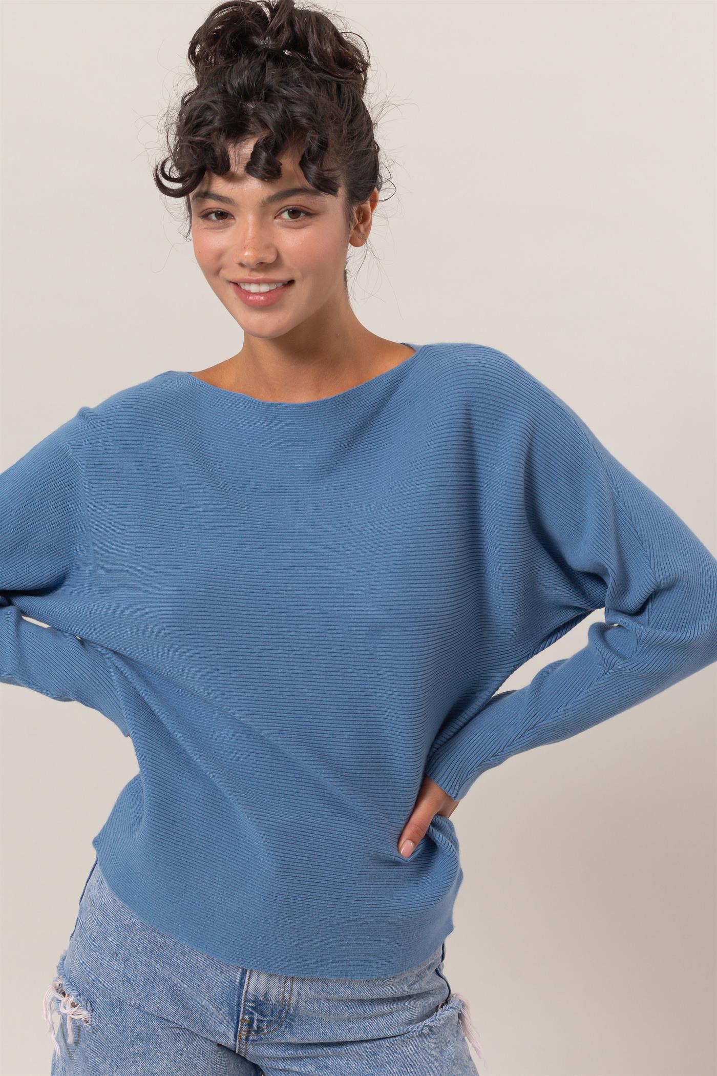 Moana Boat Neck Sweater-Sweaters-Vixen Collection, Day Spa and Women's Boutique Located in Seattle, Washington