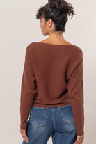 Moana Boat Neck Sweater-Sweaters-Vixen Collection, Day Spa and Women's Boutique Located in Seattle, Washington