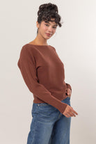 Moana Boat Neck Sweater-Sweaters-Vixen Collection, Day Spa and Women's Boutique Located in Seattle, Washington