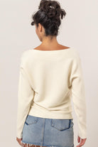 Moana Boat Neck Sweater-Sweaters-Vixen Collection, Day Spa and Women's Boutique Located in Seattle, Washington