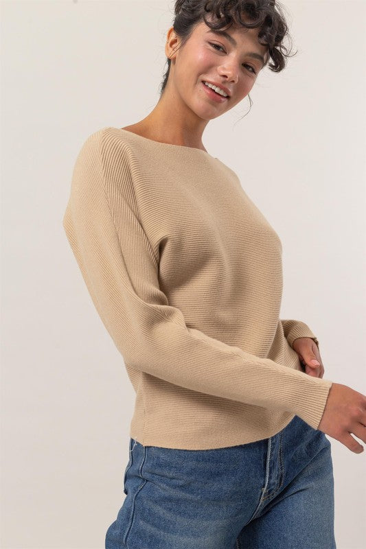 Moana Boat Neck Sweater-Sweaters-Vixen Collection, Day Spa and Women's Boutique Located in Seattle, Washington