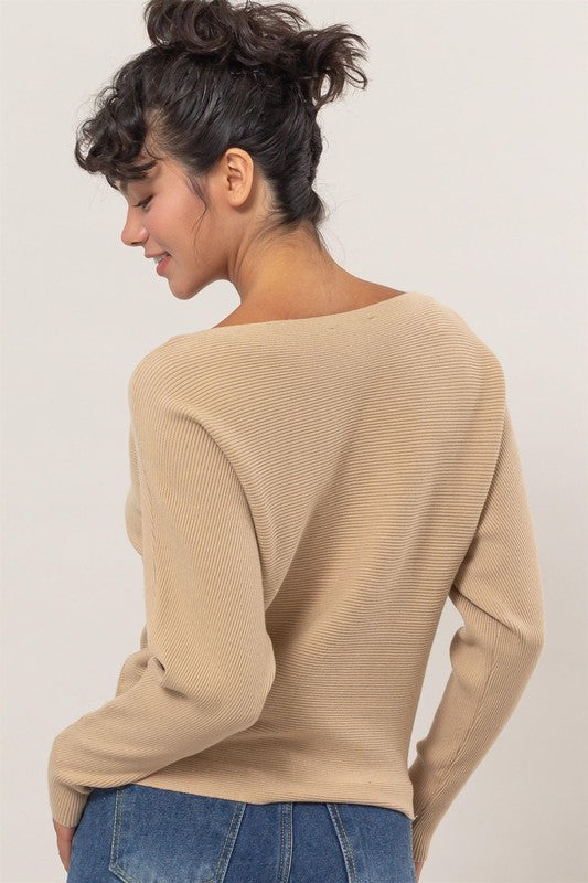 Moana Boat Neck Sweater-Sweaters-Vixen Collection, Day Spa and Women's Boutique Located in Seattle, Washington