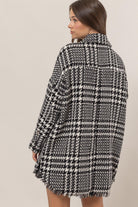 Oversized Houndstooth Jacket-Outerwear-Vixen Collection, Day Spa and Women's Boutique Located in Seattle, Washington