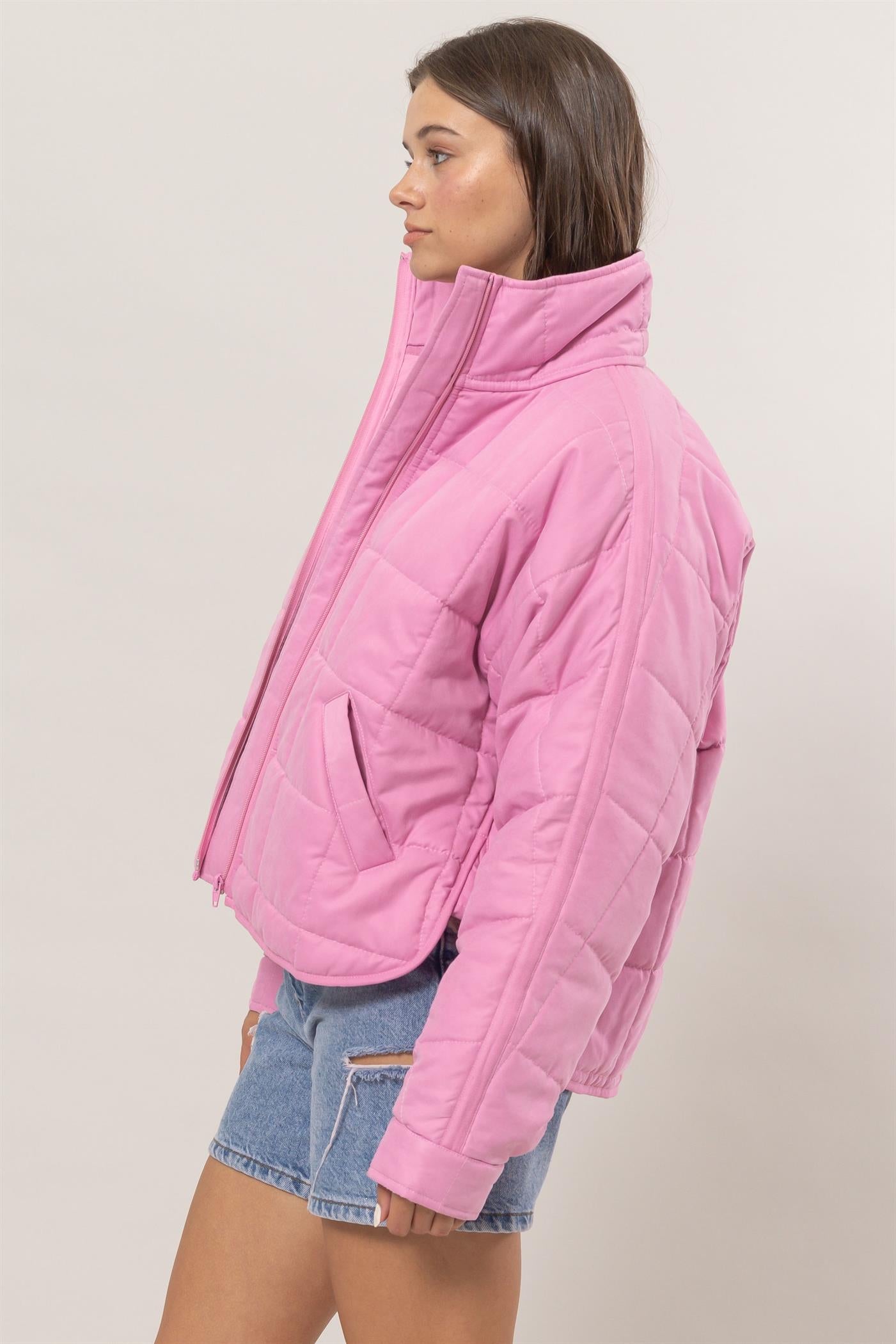 Holly Quilted Puffer Jacket-Jackets-Vixen Collection, Day Spa and Women's Boutique Located in Seattle, Washington