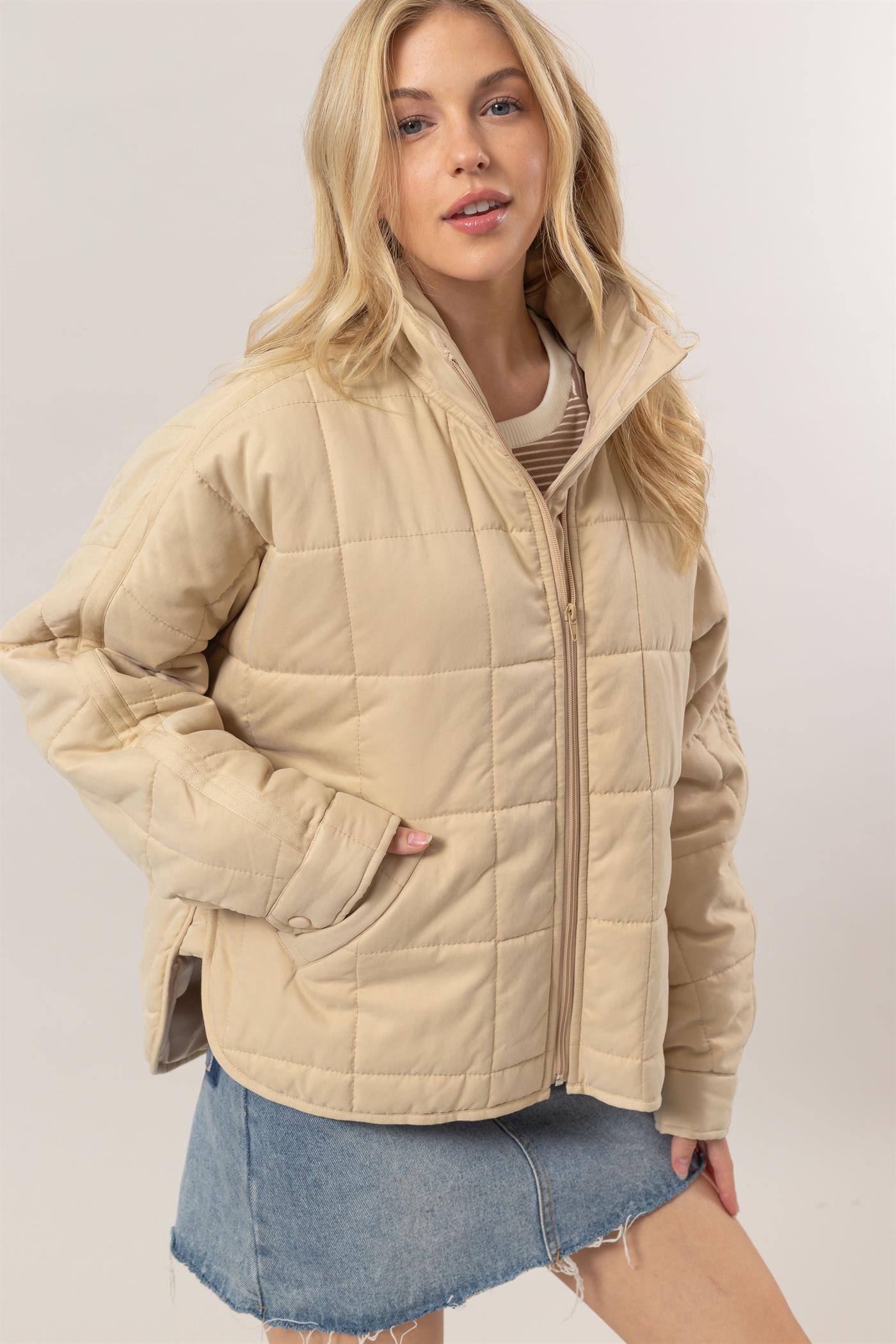 Holly Quilted Puffer Jacket-Outerwear-Vixen Collection, Day Spa and Women's Boutique Located in Seattle, Washington