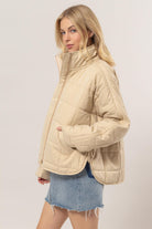 Holly Quilted Puffer Jacket-Jackets-Vixen Collection, Day Spa and Women's Boutique Located in Seattle, Washington