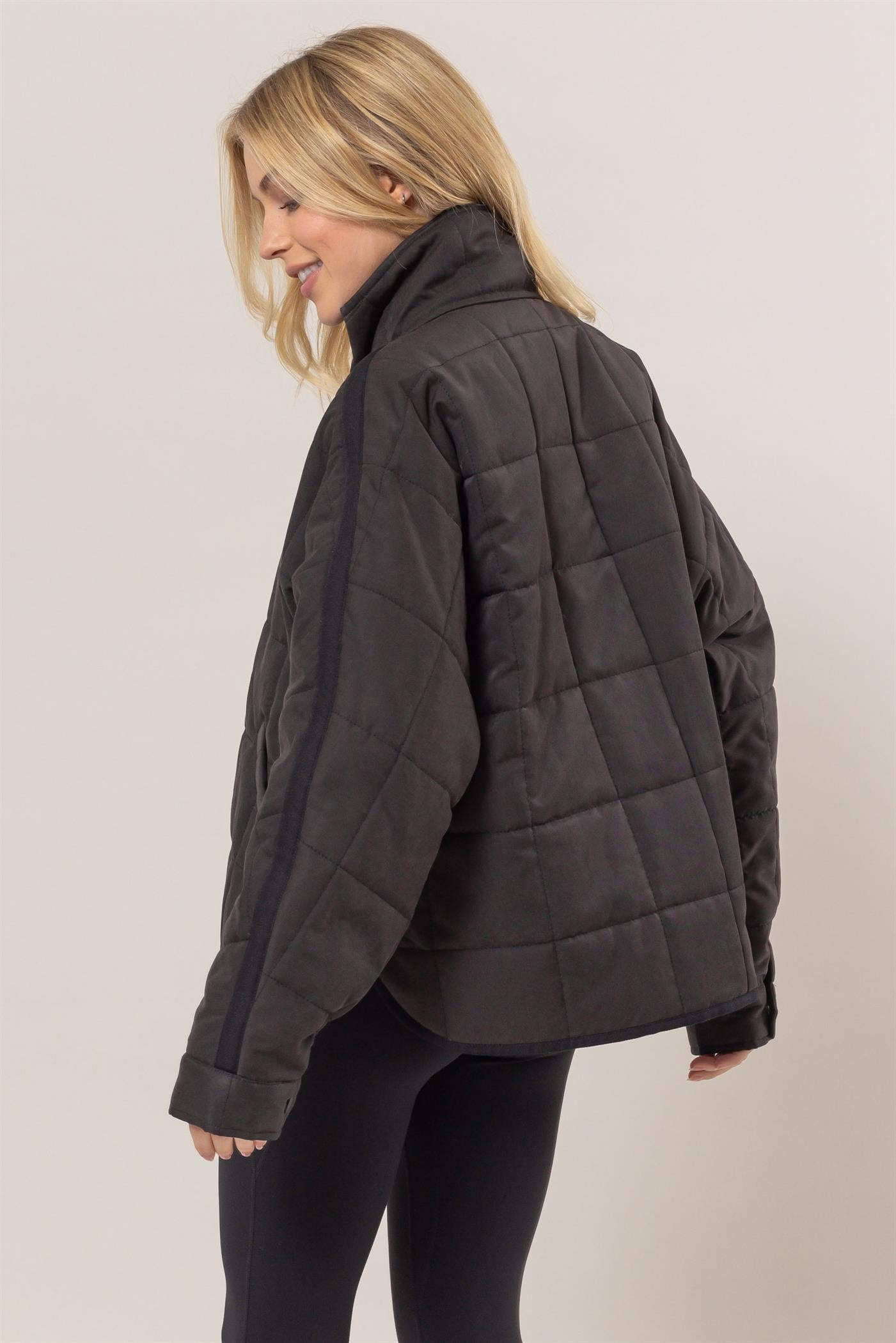 Holly Quilted Puffer Jacket-Jackets-Vixen Collection, Day Spa and Women's Boutique Located in Seattle, Washington