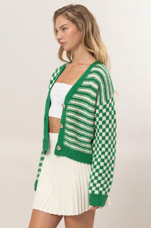 Sweet Side Button Down Cardigan-Sweaters-Vixen Collection, Day Spa and Women's Boutique Located in Seattle, Washington
