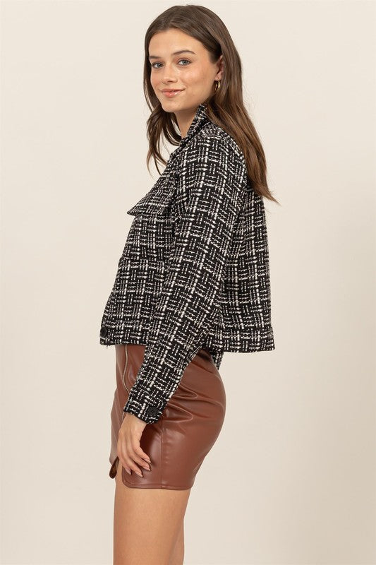 Windsor Classic Tweed Jacket-Jackets-Vixen Collection, Day Spa and Women's Boutique Located in Seattle, Washington