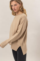 Warm Stride Ribbed Pullover-Sweaters-Vixen Collection, Day Spa and Women's Boutique Located in Seattle, Washington