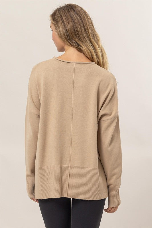 Warm Stride Ribbed Pullover-Sweaters-Vixen Collection, Day Spa and Women's Boutique Located in Seattle, Washington