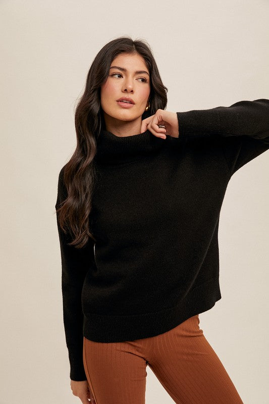 Oh So Soft Turtle Neck-Sweaters-Vixen Collection, Day Spa and Women's Boutique Located in Seattle, Washington