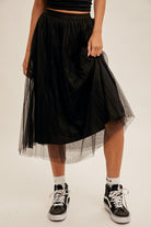 Ballerina Midi Skirt-Skirts-Vixen Collection, Day Spa and Women's Boutique Located in Seattle, Washington