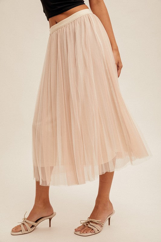 Ballerina Midi Skirt-Skirts-Vixen Collection, Day Spa and Women's Boutique Located in Seattle, Washington