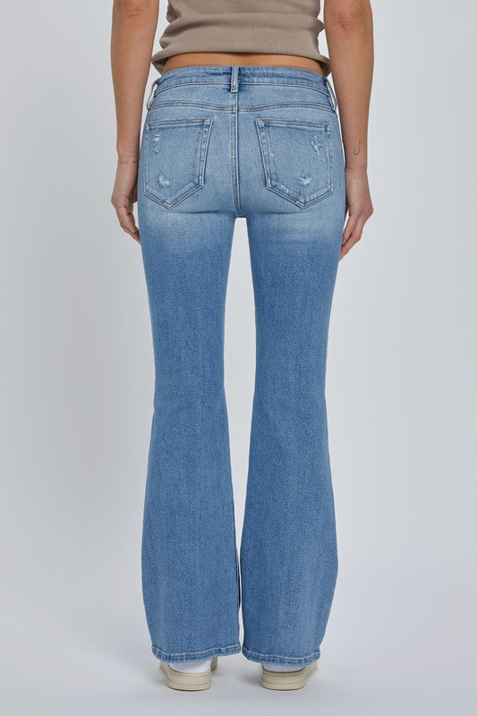 Happi Medium Low Rise Flares-Denim-Vixen Collection, Day Spa and Women's Boutique Located in Seattle, Washington