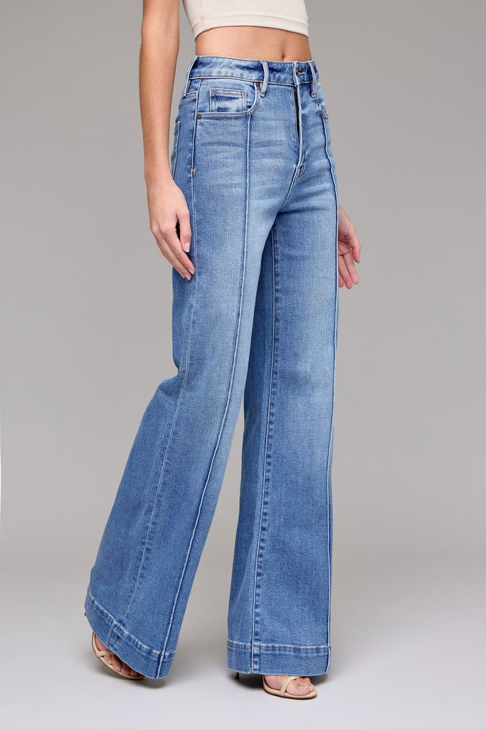 Happi Pintuck Flare Jeans-Denim-Vixen Collection, Day Spa and Women's Boutique Located in Seattle, Washington