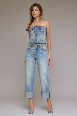 Ella High Rise Wide-Denim-Vixen Collection, Day Spa and Women's Boutique Located in Seattle, Washington