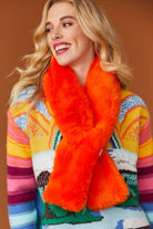 Faux Fur Keyhole Scarf-Scarves-Vixen Collection, Day Spa and Women's Boutique Located in Seattle, Washington