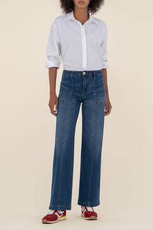 KUT Jean High Rise Wide Pant-Denim-Vixen Collection, Day Spa and Women's Boutique Located in Seattle, Washington