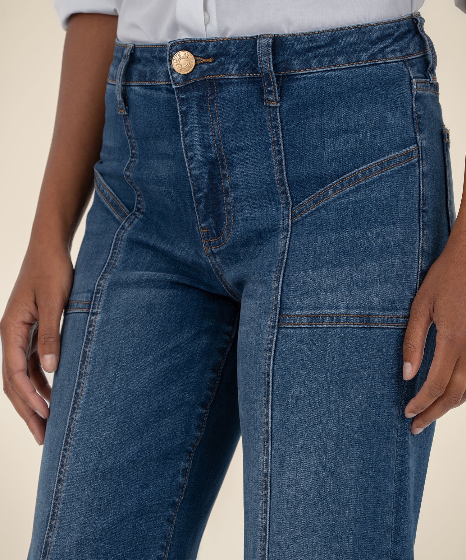 KUT Jean High Rise Wide Pant-Denim-Vixen Collection, Day Spa and Women's Boutique Located in Seattle, Washington
