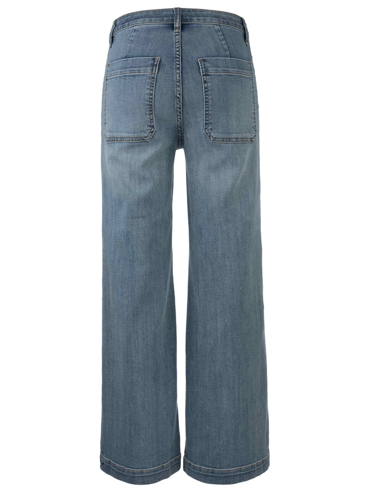 KUT Meg High Rise Wide Leg Patch Pockets Jeans-Denim-Vixen Collection, Day Spa and Women's Boutique Located in Seattle, Washington