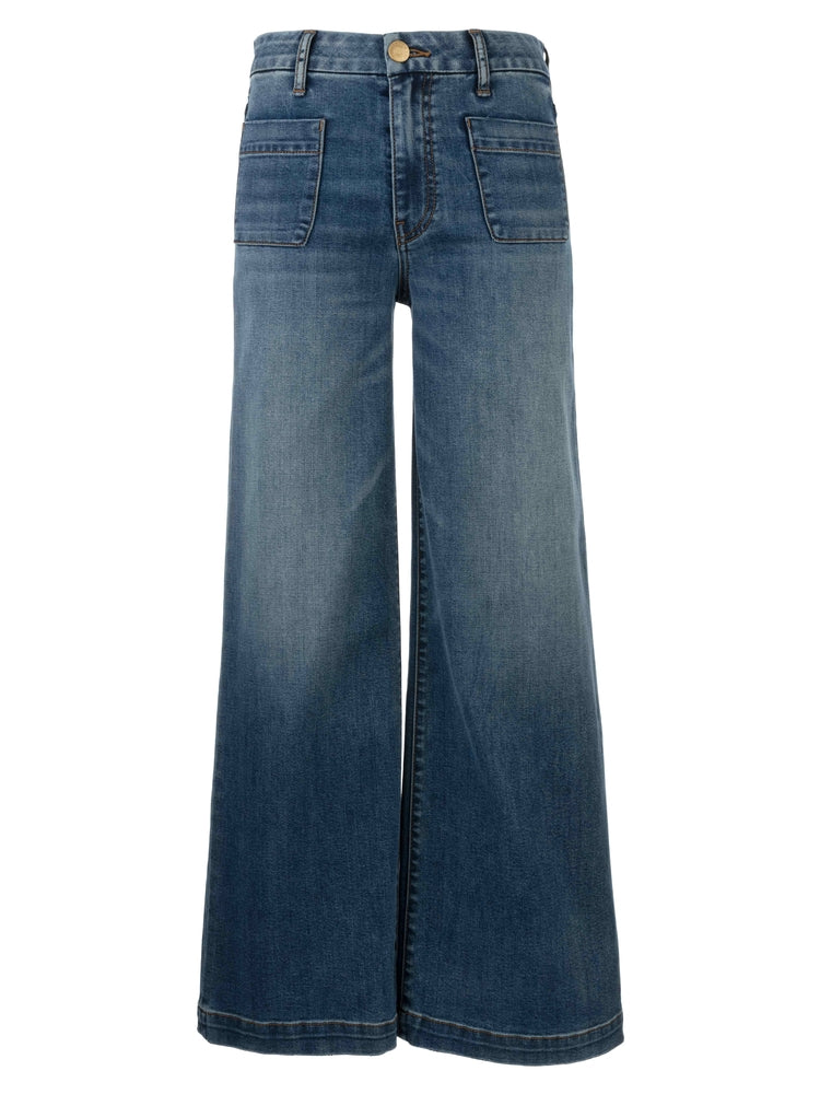 KUT Meg High Rise Wide Leg Patch Pocket Jeans-Denim-Vixen Collection, Day Spa and Women's Boutique Located in Seattle, Washington