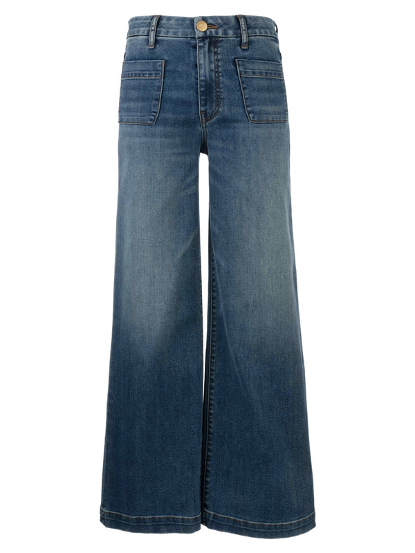 KUT Meg High Rise Wide Leg Patch Pocket Jeans-Denim-Vixen Collection, Day Spa and Women's Boutique Located in Seattle, Washington