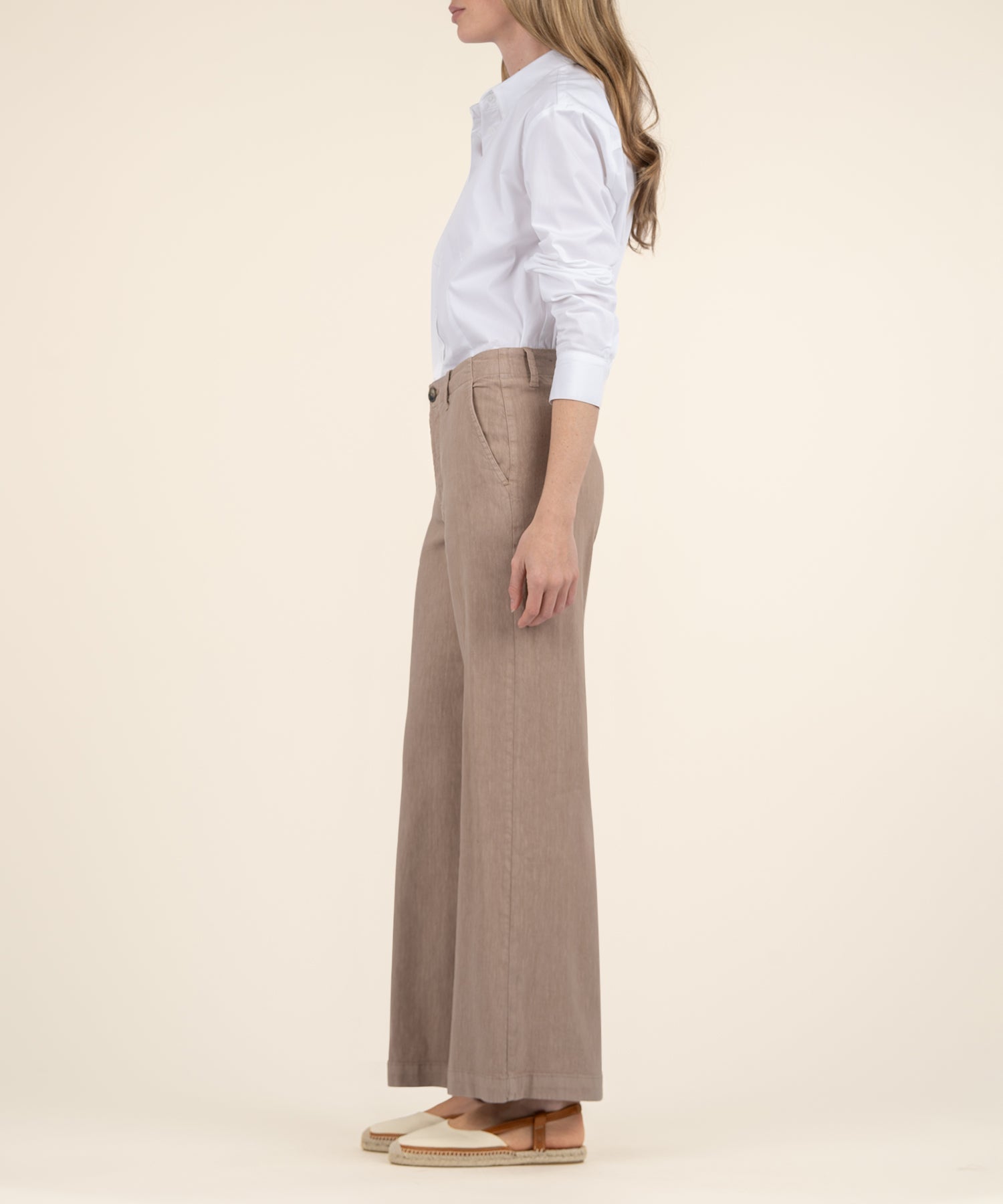 KUT Meg Linen Wide Leg Pants-Pants-Vixen Collection, Day Spa and Women's Boutique Located in Seattle, Washington