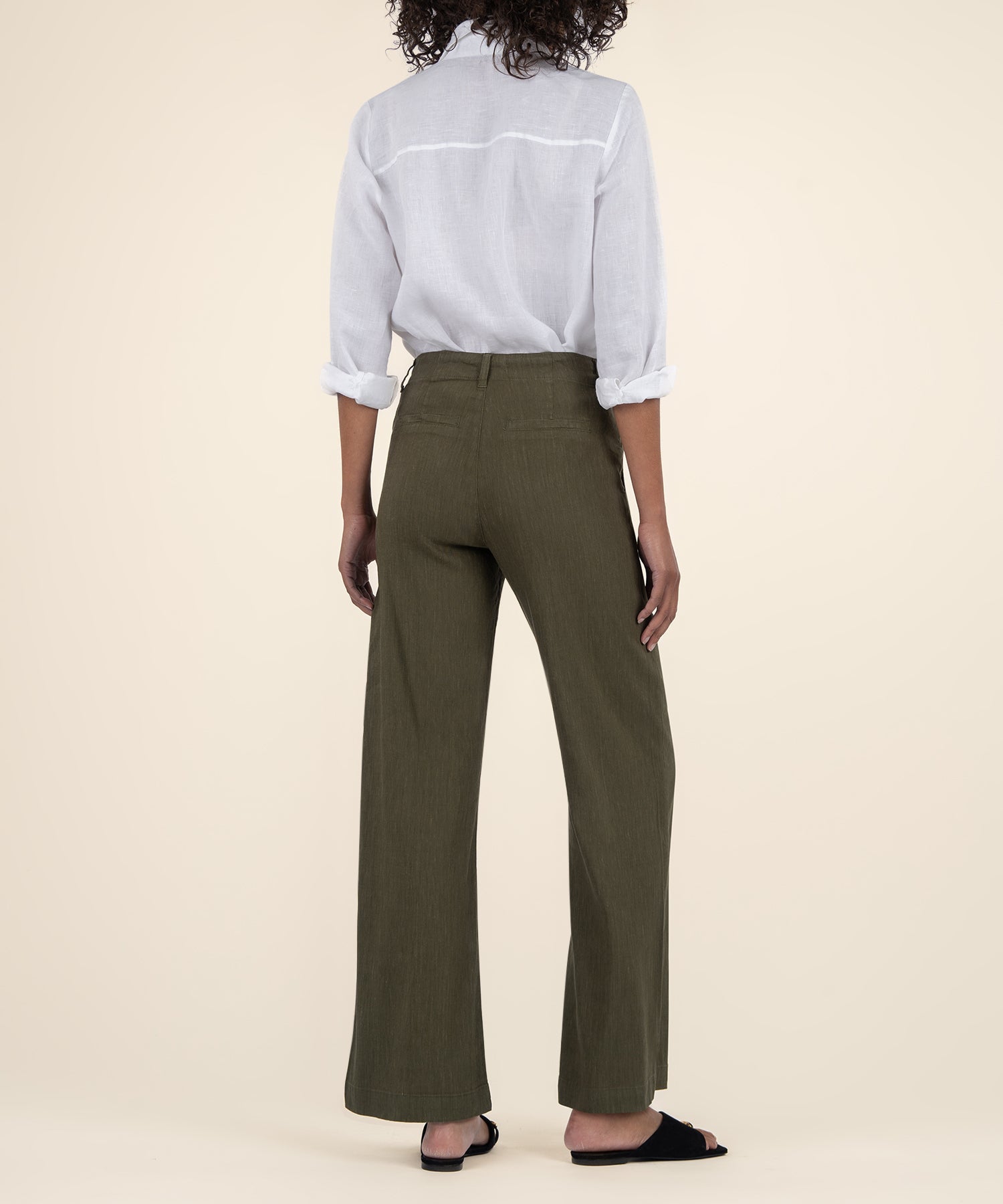 KUT Meg Linen Wide Leg Pants-Pants-Vixen Collection, Day Spa and Women's Boutique Located in Seattle, Washington