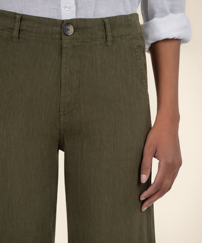 KUT Meg Linen Wide Leg Pants-Pants-Vixen Collection, Day Spa and Women's Boutique Located in Seattle, Washington
