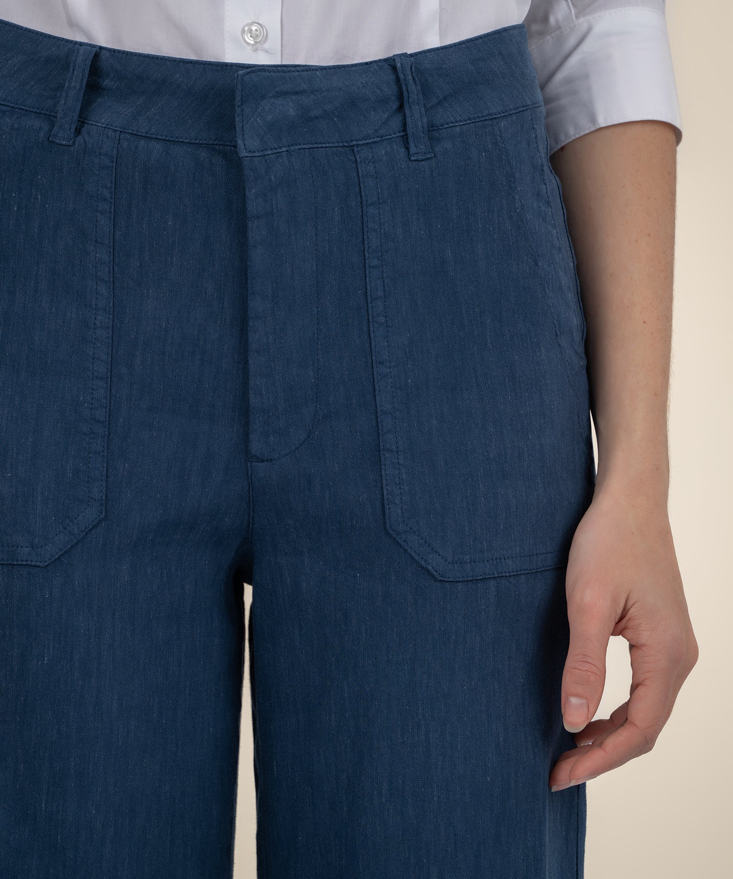 KUT Topaz Linen Wide Leg Pants-Pants-Vixen Collection, Day Spa and Women's Boutique Located in Seattle, Washington