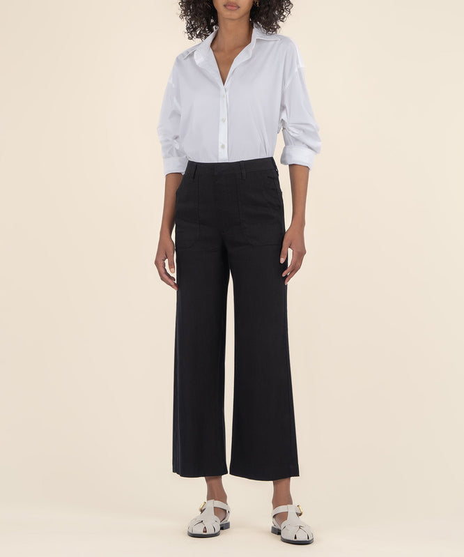 KUT Topaz Linen Wide Leg Pants-Pants-Vixen Collection, Day Spa and Women's Boutique Located in Seattle, Washington