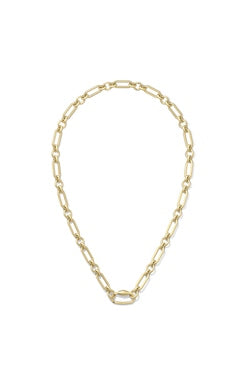 Sylvia Metal Link And Chain Necklace-Necklaces-Vixen Collection, Day Spa and Women's Boutique Located in Seattle, Washington