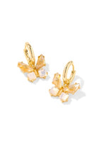 Bianca Butterfly Huggie Earrings-Earrings-Vixen Collection, Day Spa and Women's Boutique Located in Seattle, Washington