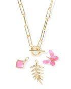 Bianca Butterfly Charm Necklace-Necklaces-Vixen Collection, Day Spa and Women's Boutique Located in Seattle, Washington