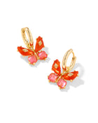 Bianca Butterfly Huggie Earrings-Earrings-Vixen Collection, Day Spa and Women's Boutique Located in Seattle, Washington