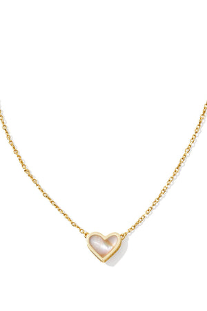 Framed Ari Heart Pendant Necklace-Necklaces-Vixen Collection, Day Spa and Women's Boutique Located in Seattle, Washington